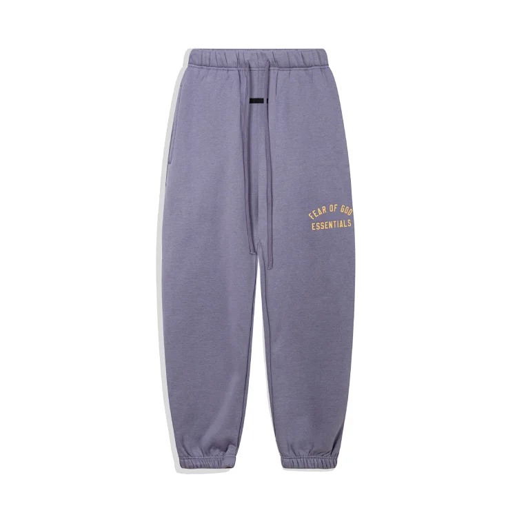 Multi-thread curved flocked letter trousers, same style for men and women