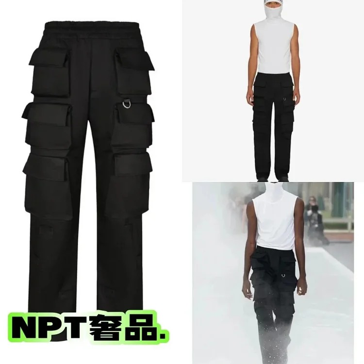 G Home GIV Givenchy multiple large pocket overalls Givenchy 24 new men's and women's Velcro button p