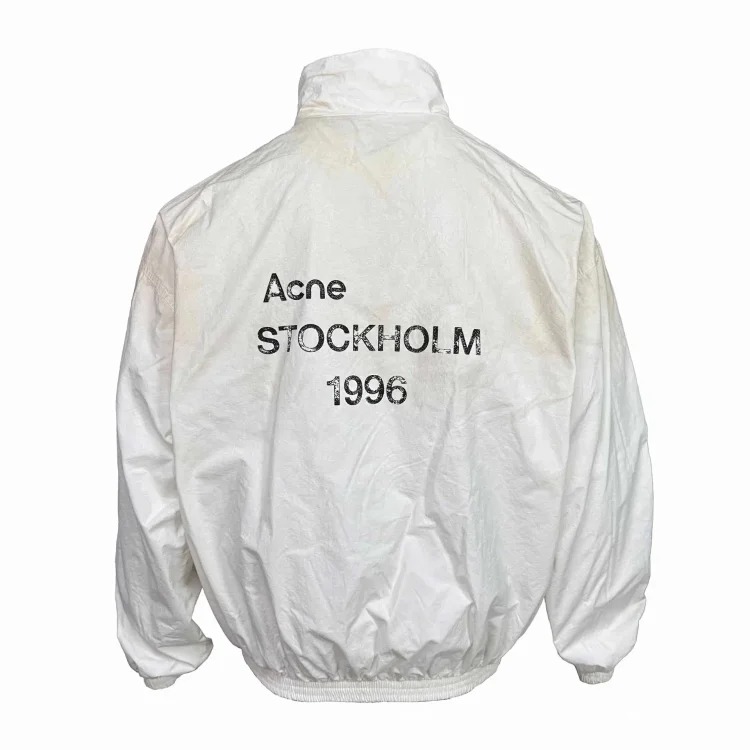 Washed Distressed Coach Jacket Unisex Jacket