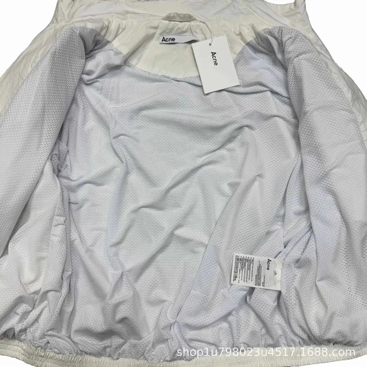 Washed Distressed Coach Jacket Unisex Jacket