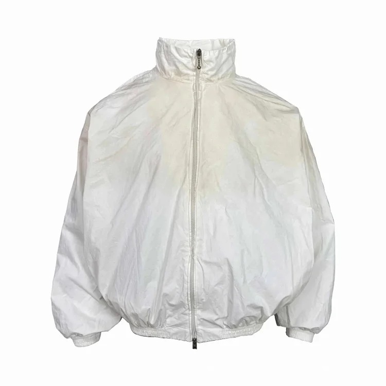 Washed Distressed Coach Jacket Unisex Jacket