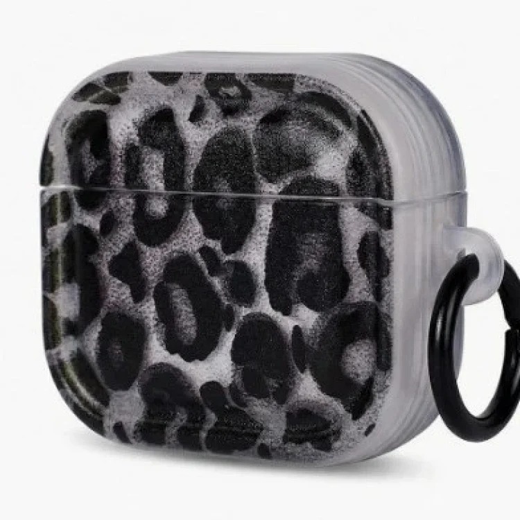 Suitable for airpods 4th generation silicone earphone shell protective cover leopard print lips Appl