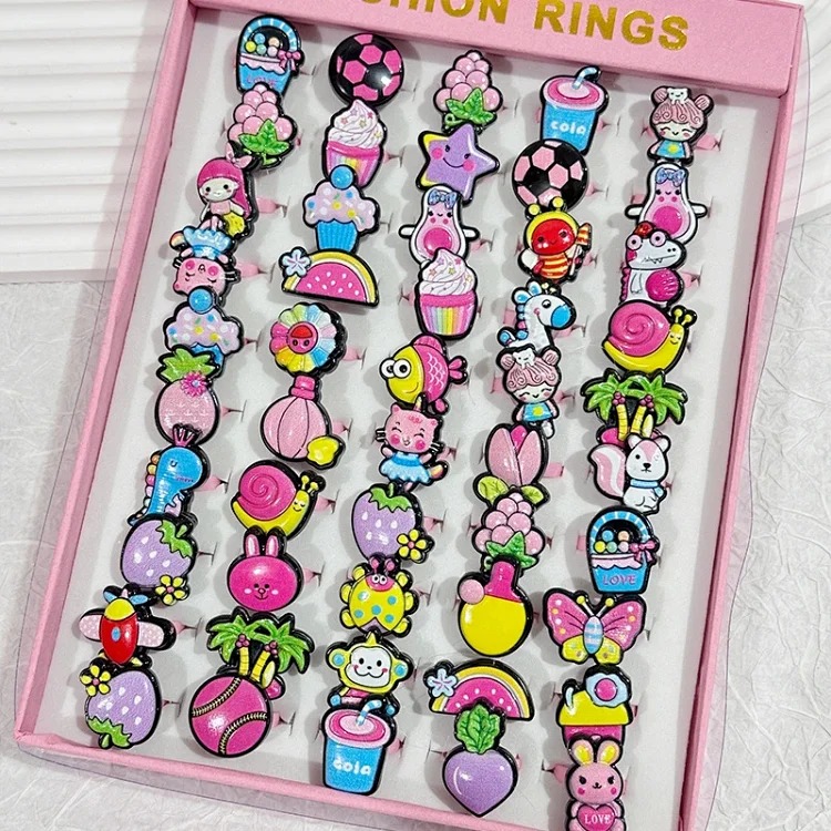 Cartoon Retro Matte Ring