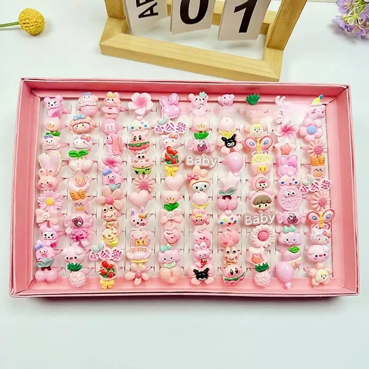 Cartoon Retro Matte Ring