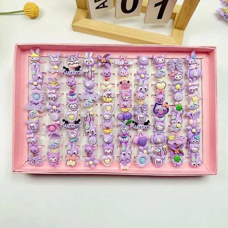 Cartoon Retro Matte Ring