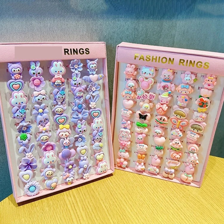 Cartoon Retro Matte Ring