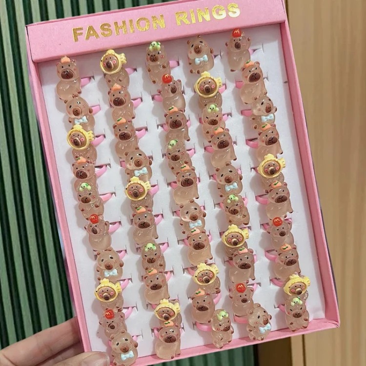 Cartoon Retro Matte Ring