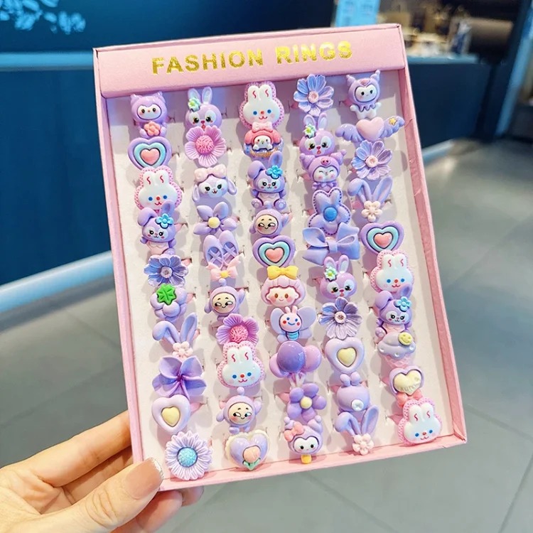 Cartoon Retro Matte Ring