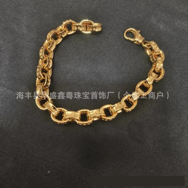 Chrome Hearts Vintage Unisex Couple Silver Bracelet