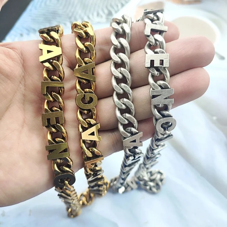 Internet celebrity Paris style heavy industry old Cuban chain street style versatile retro necklace boyfriend style weight necklace