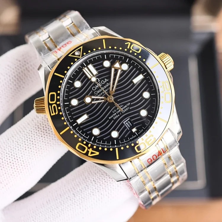 DX184 watch luminous birthday gift watch sports watch mechanical watch Omega men's watch mechanical waterproof calendar waterproof watch steel band watch