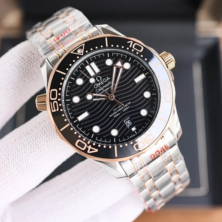 DX184 watch luminous birthday gift watch sports watch mechanical watch Omega men's watch mechanical waterproof calendar waterproof watch steel band watch