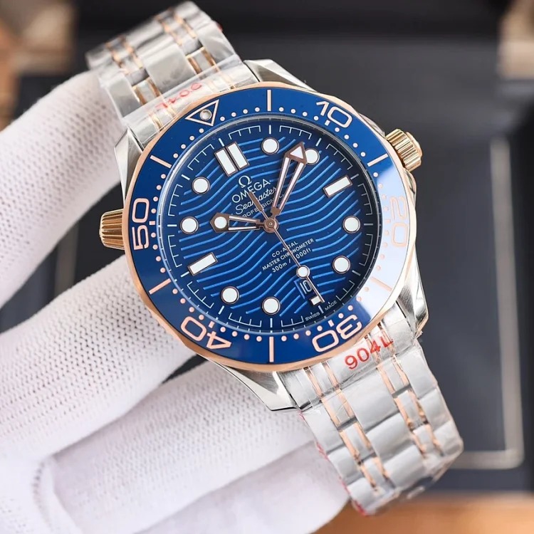 DX184 watch luminous birthday gift watch sports watch mechanical watch Omega men's watch mechanical waterproof calendar waterproof watch steel band watch