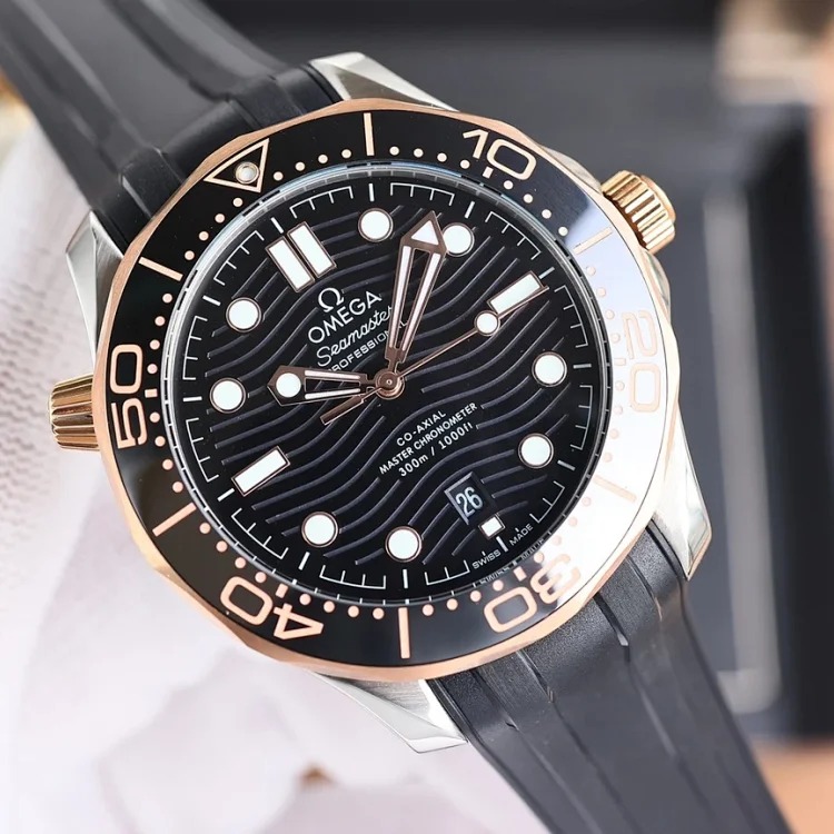 DX184 watch luminous birthday gift watch sports watch mechanical watch Omega men's watch mechanical waterproof calendar waterproof watch steel band watch