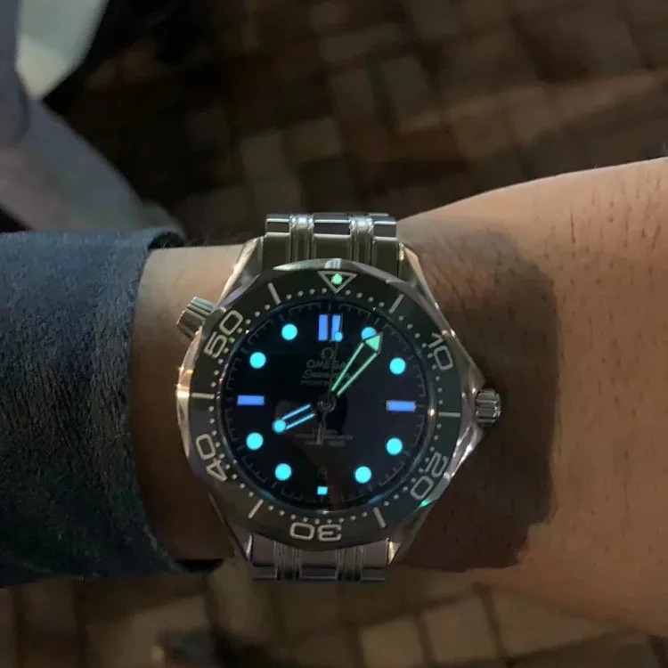 DX184 watch luminous birthday gift watch sports watch mechanical watch Omega men's watch mechanical waterproof calendar waterproof watch steel band watch