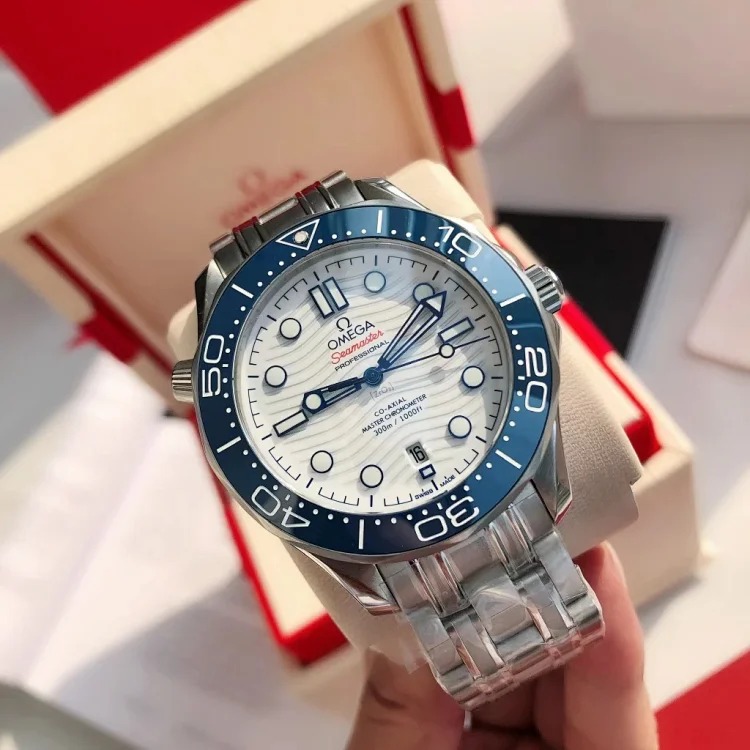 DX184 watch luminous birthday gift watch sports watch mechanical watch Omega men's watch mechanical waterproof calendar waterproof watch steel band watch