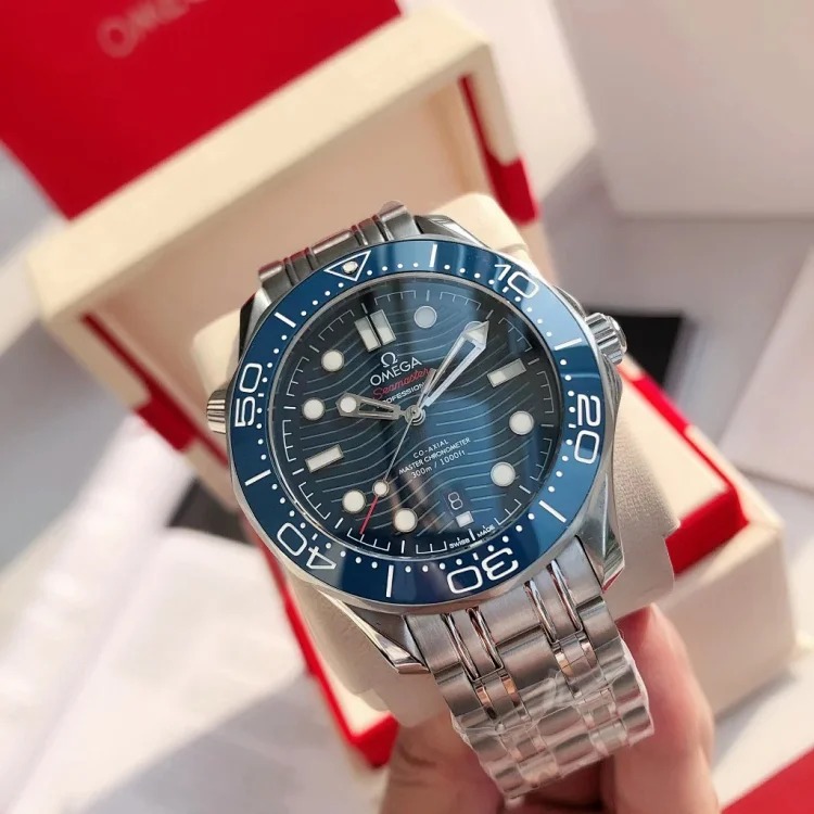 DX184 watch luminous birthday gift watch sports watch mechanical watch Omega men's watch mechanical waterproof calendar waterproof watch steel band watch
