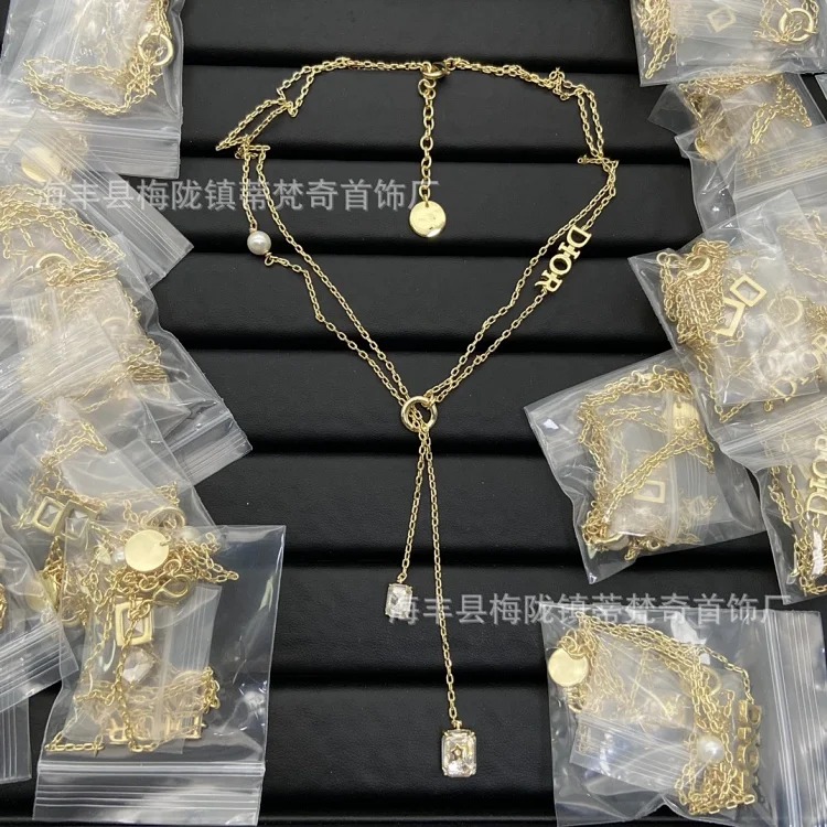 Djia/Dijia small fresh light luxury high-end fashion CD necklace bracelet pearl women's accessories temperament manufacturer wholesale