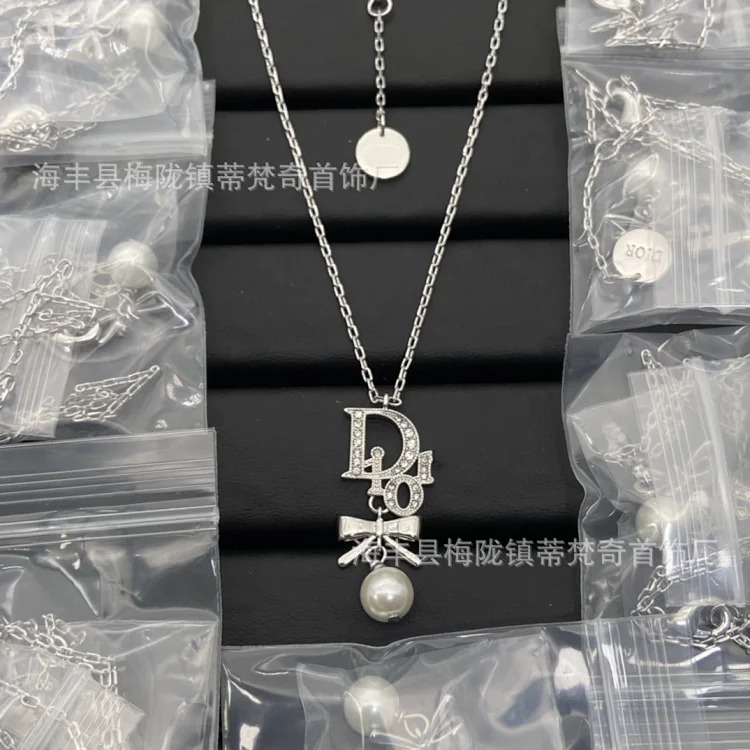 Djia/Dijia small fresh light luxury high-end fashion CD necklace bracelet pearl women's accessories temperament manufacturer wholesale