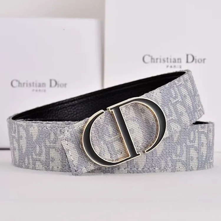 ABC28-3 New Internet celebrity same style men's canvas genuine leather belt fashionable Baita simple and durable letter belt