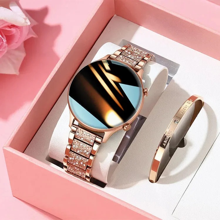 Women's smart watch watc2025 diamond-encrusted baby's breath bluetooth phone sports bracelet internet celebrity personality style