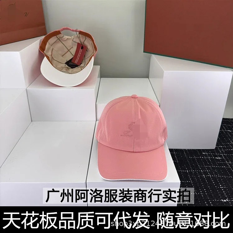 1P's cap letter embroidery four seasons double-layer soft top baseball cap elastic adjustment outdoor sun protection same style for men and women