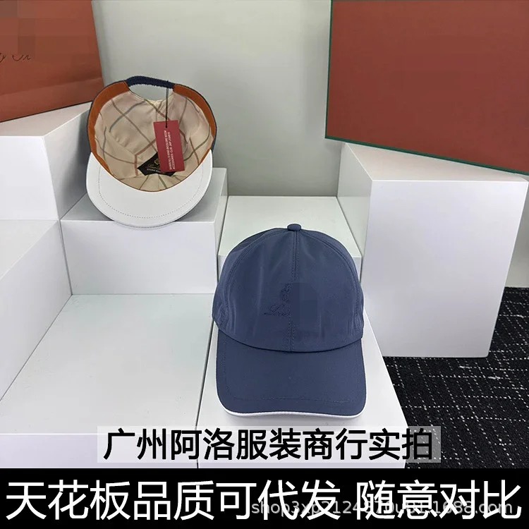 1P's cap letter embroidery four seasons double-layer soft top baseball cap elastic adjustment outdoor sun protection same style for men and women