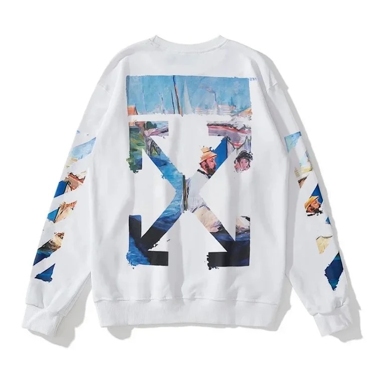 Classic, fashionable and versatile round neck sweatshirt-008