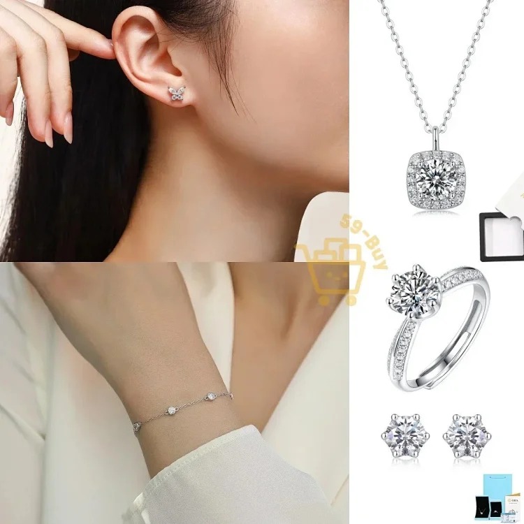 Moissanite Sier Jewelry Collection
