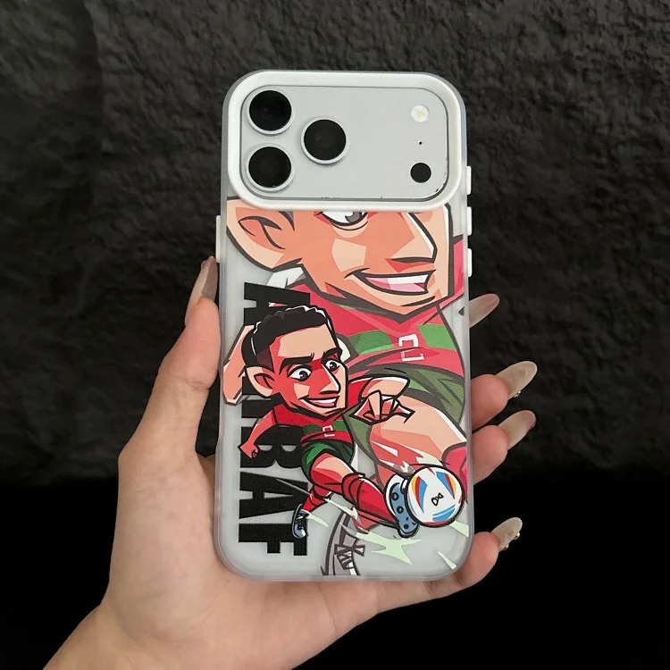 Suitable for football European and American stars Apple 16plus mobile phone case iPhone17promax magnetic suction 14/13/15Pr