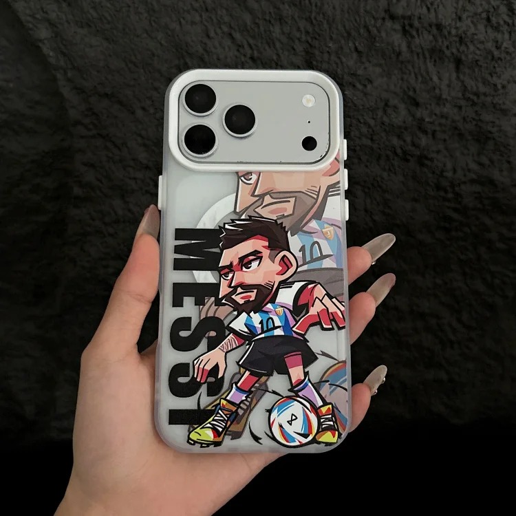 Suitable for football European and American stars Apple 16plus mobile phone case iPhone17promax magnetic suction 14/13/15Pr