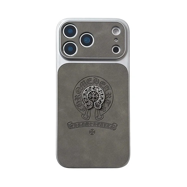 Trendy brand leather Croix heart suitable for Apple iPhone 16 to 17 series 17 Promax mobile phone case cross-border 13