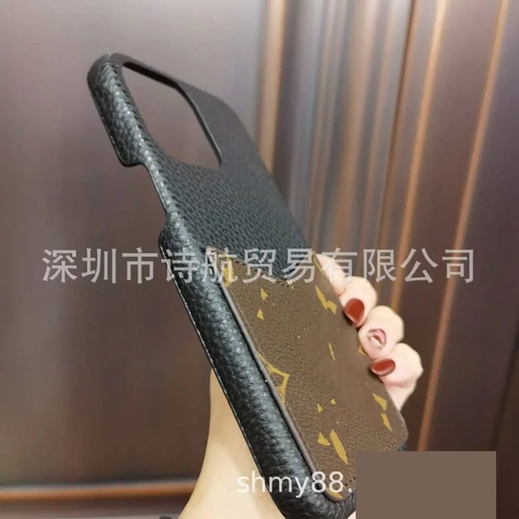 The new model is suitable for Apple series retro high-end luxury mobile phone case, simple plug-in card, popular protective case