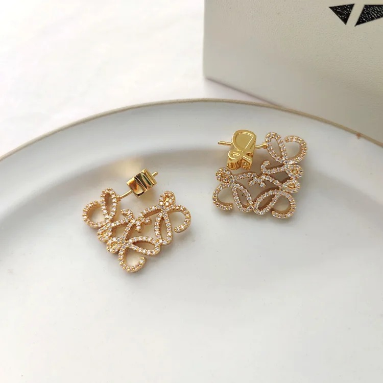 Chanel Versatile Luxury Premium Rhinestone Earrings