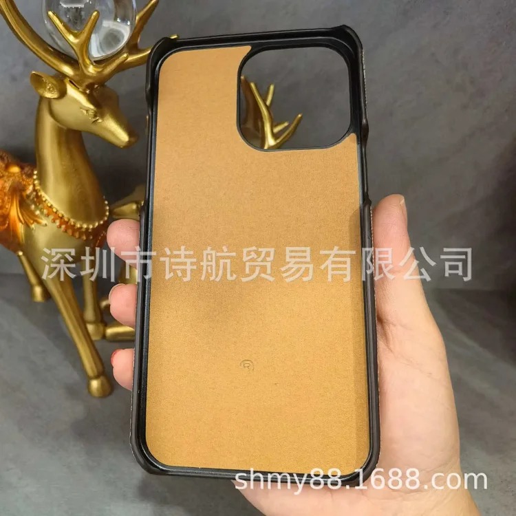Suitable for iphone15promax mobile phone case, luxury big-name Apple 15 protective cover 14 European and American ins trend brand