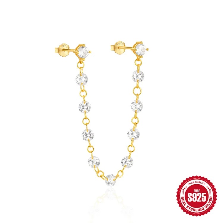 Pearl Rhinestone Silver Earrings
