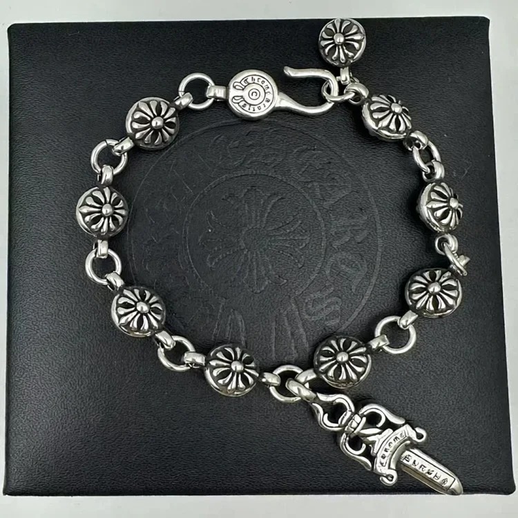 Chrome Hearts Vintage Unisex Silver Bracelet