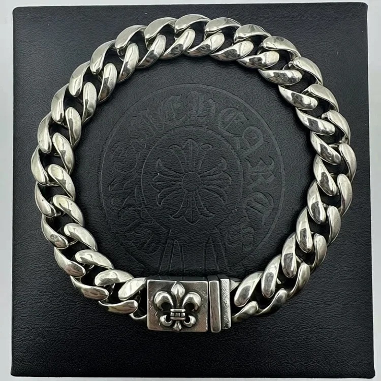 Chrome Hearts Vintage Unisex Silver Bracelet