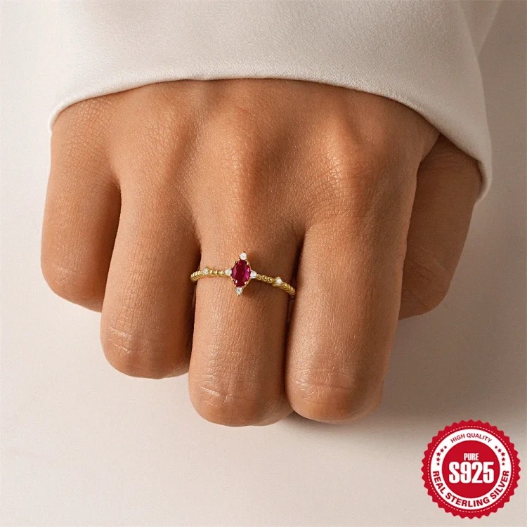 Fashion Luxury Zircon Silver Ring