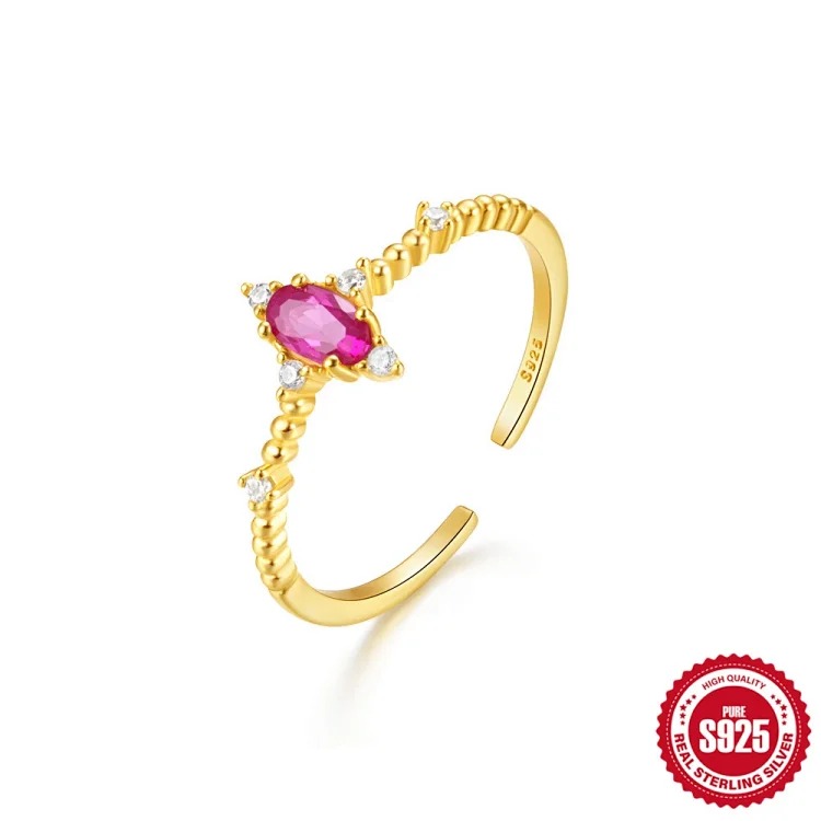 Fashion Luxury Zircon Silver Ring