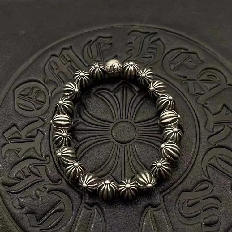 Chrome Hearts Vintage Unisex Obsidian Turquoise Bracelet