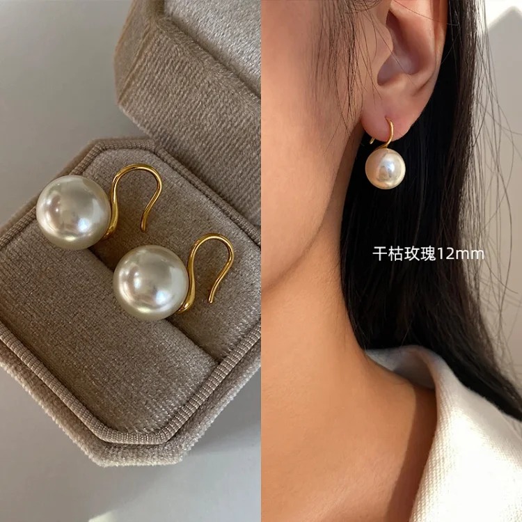 New Premium Pearl Silver Earrings