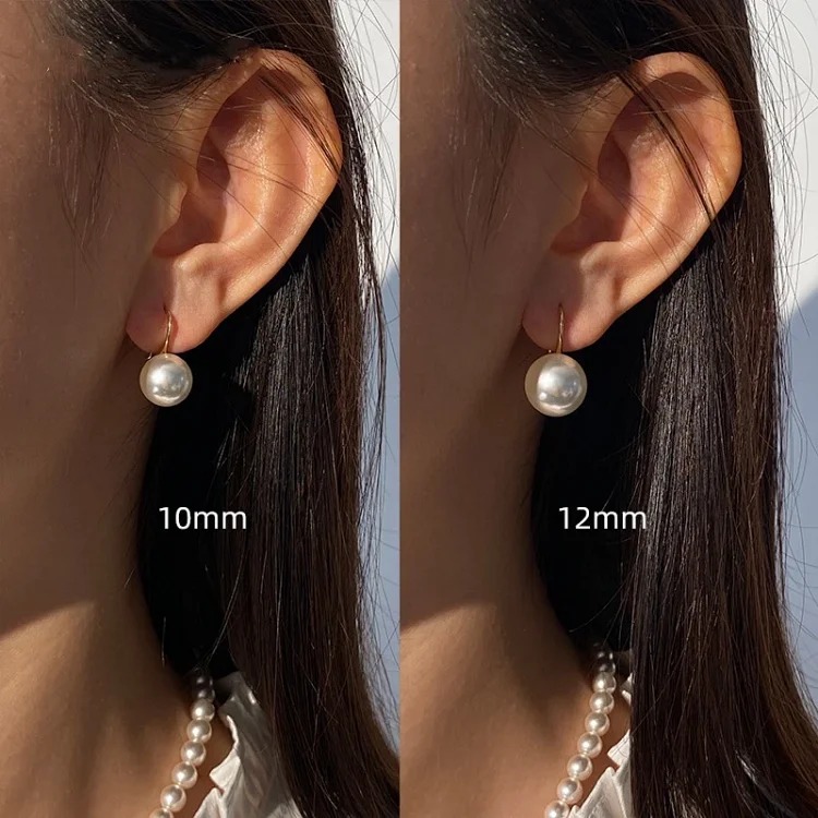 New Premium Pearl Silver Earrings