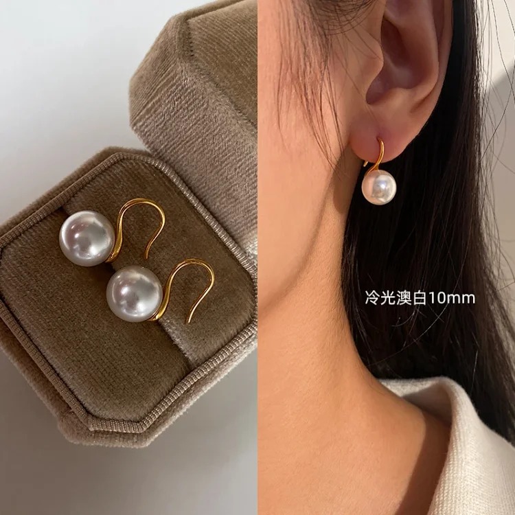 New Premium Pearl Silver Earrings