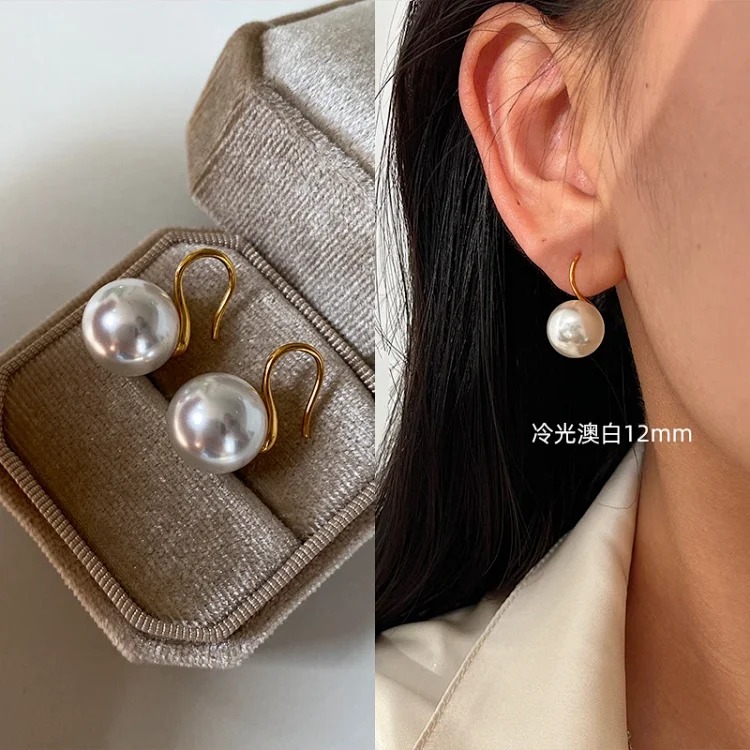 New Premium Pearl Silver Earrings