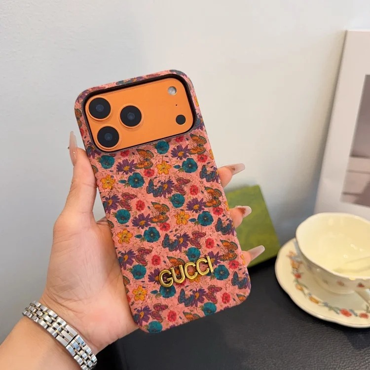 Embroidered Gold Phone Case