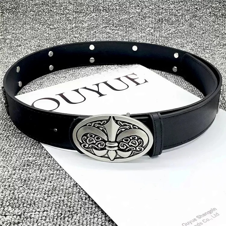 Chrome Hearts Vintage Denim Gold Belt