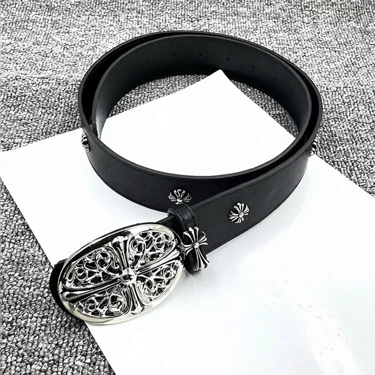 Chrome Hearts Vintage Denim Gold Belt
