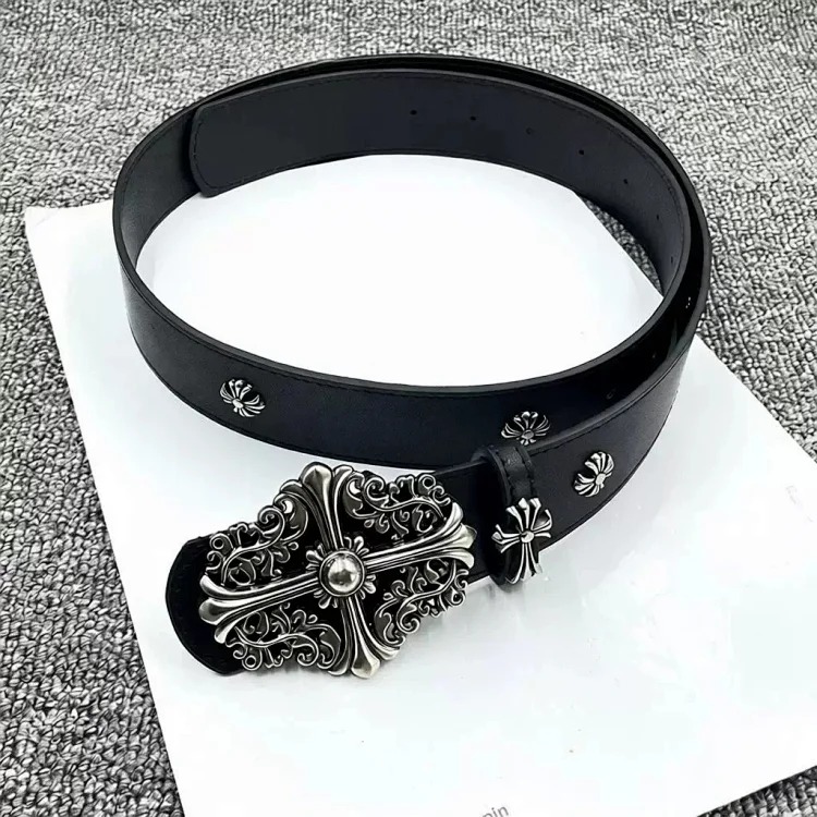 Chrome Hearts Vintage Denim Gold Belt