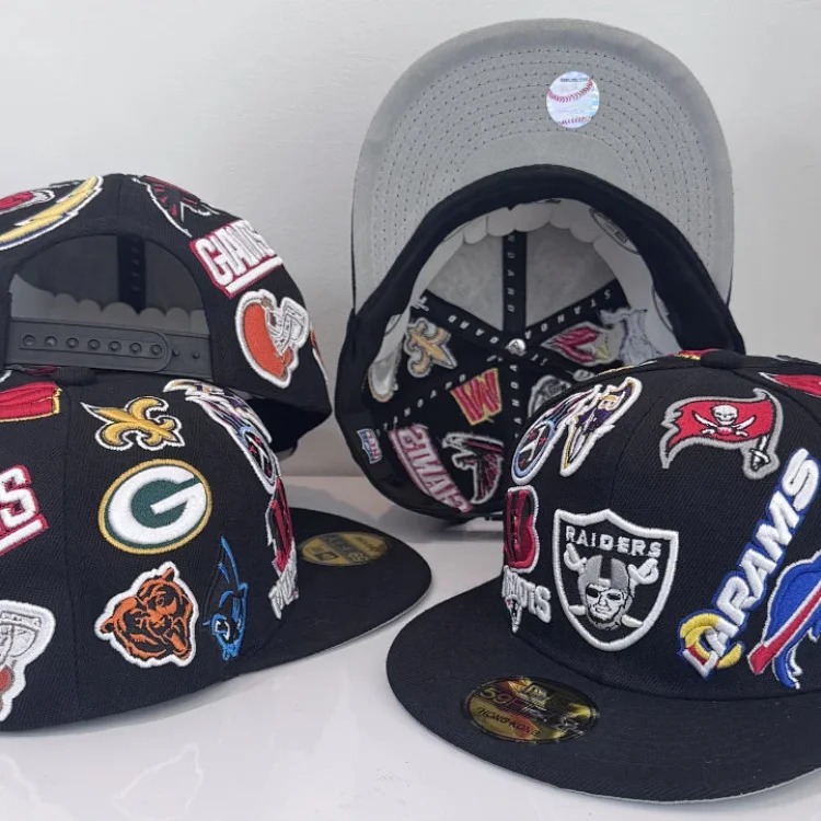 Baseball cap large head circumference non-adjustable flat brim hat